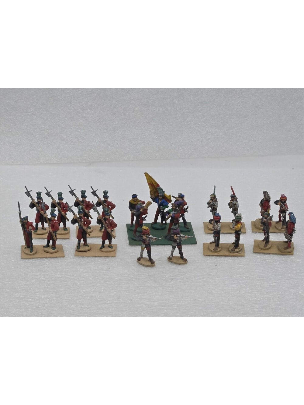 Vintage 22mm Ral Partha Metal Miniatures Lot Of 23 Painted Historical Soldiers